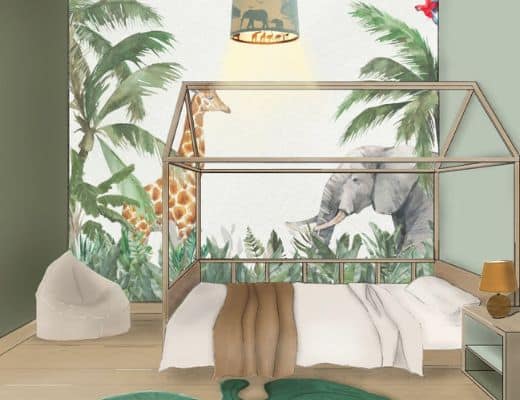 perspective chambre enfant dessin 