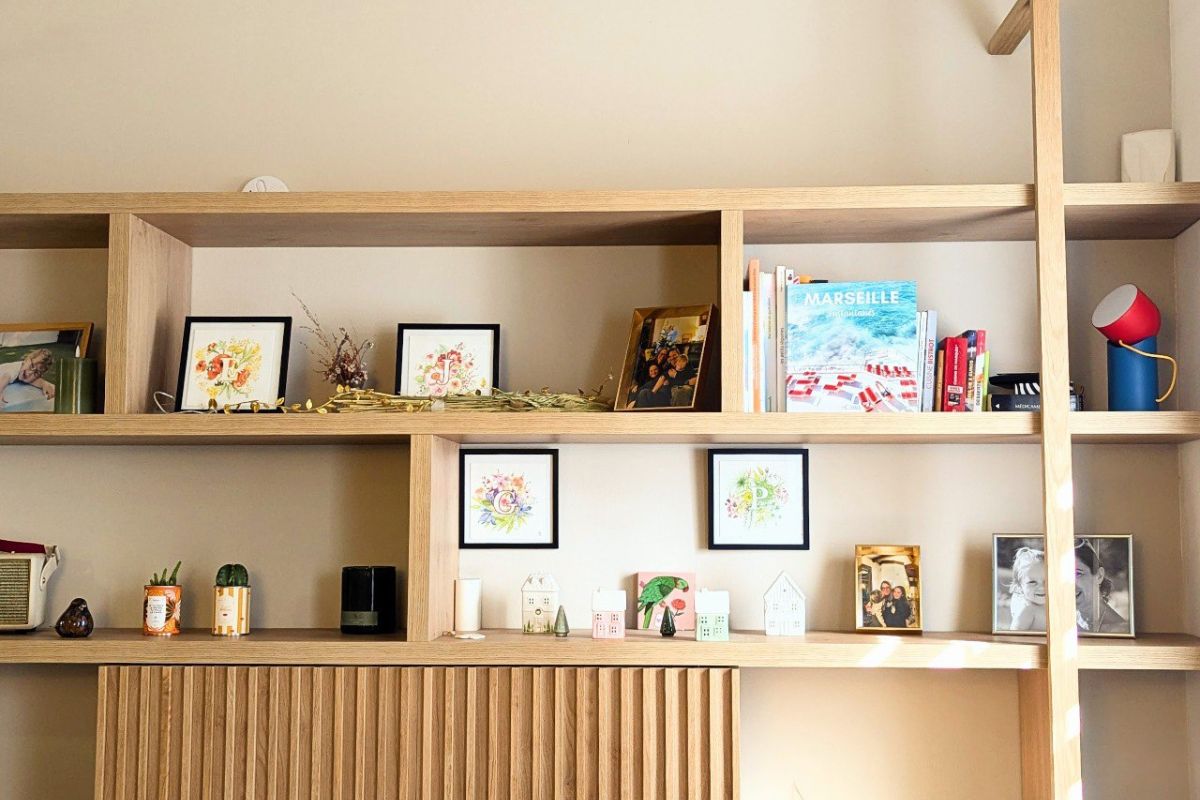 meuble salon sur mesure etagere deco meuble tv