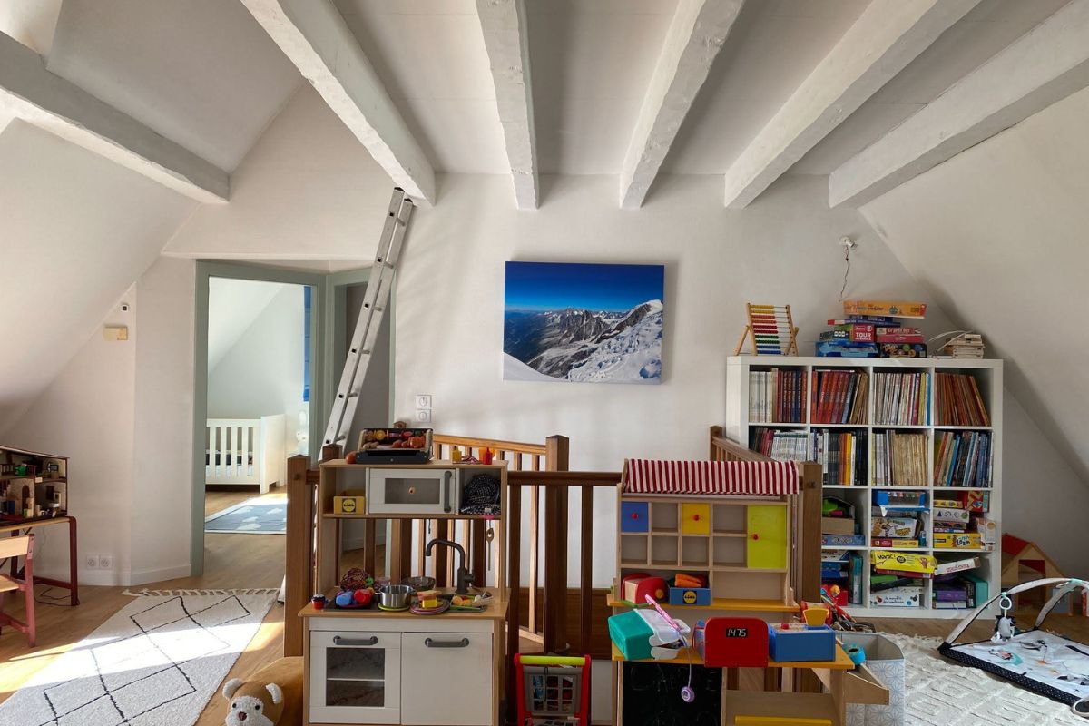 aménager palier escalier - avant